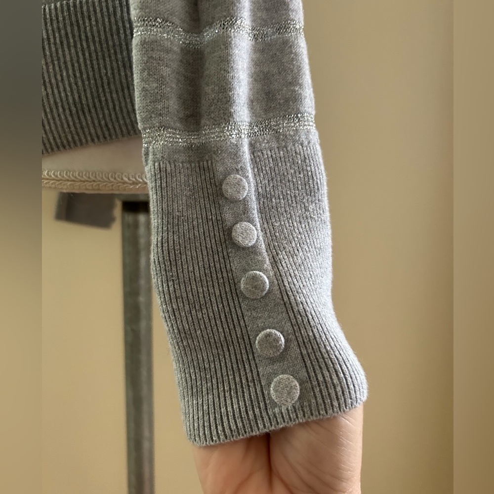 Pretty Gray w/Silver Sweater - Picture 4 of 6
